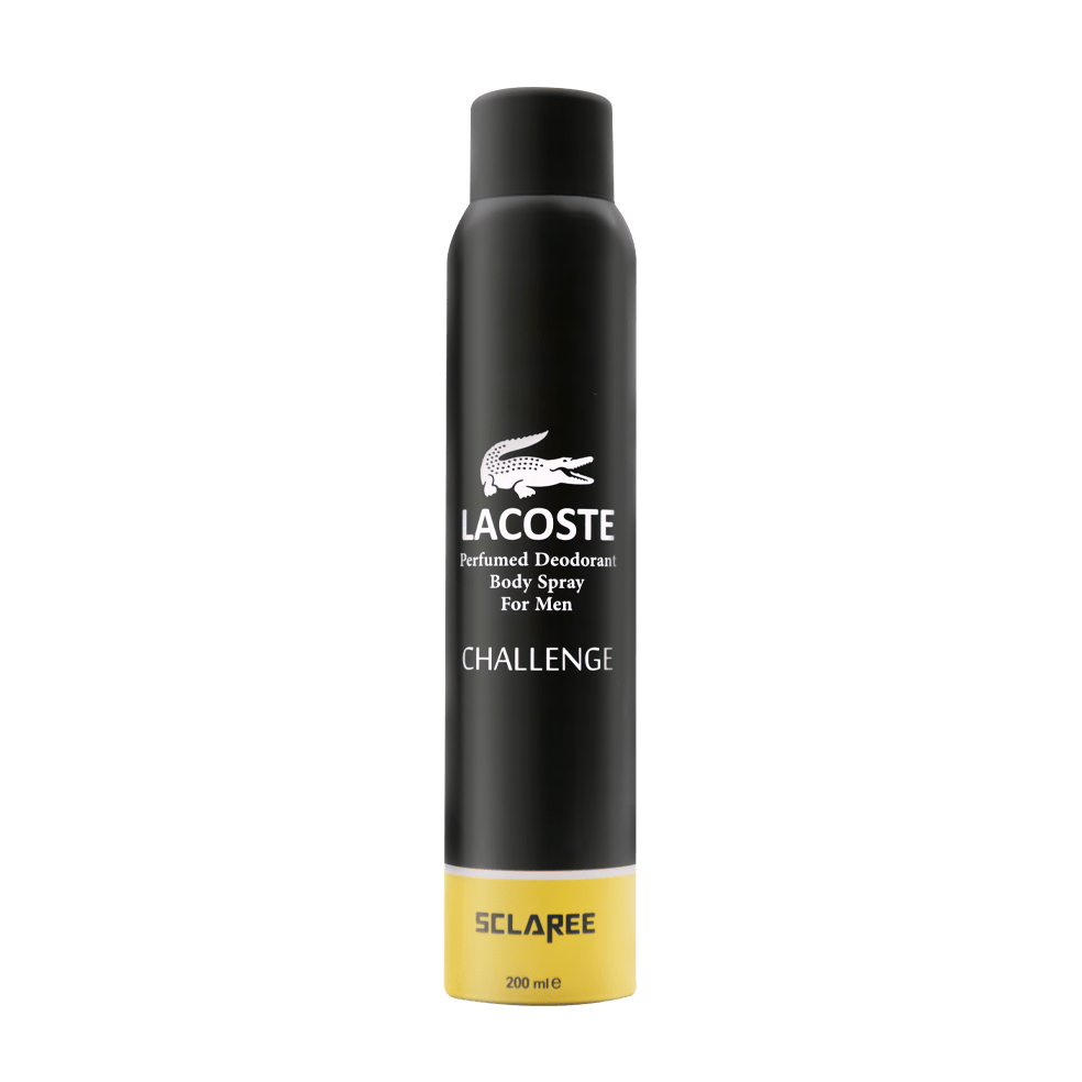 اسپری بدن مردانه اسکلاره مدل Lacoste challenge حجم 200 میلی لیتر