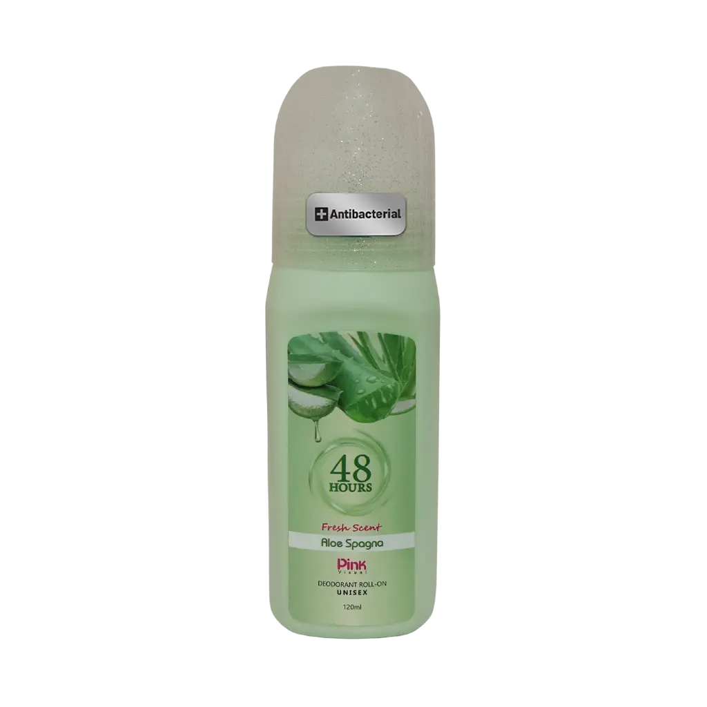مام رول صدفی پینک ویژوآل مدل Aloe Spagna حجم 120 میلی لیتر – آلوئه ورا