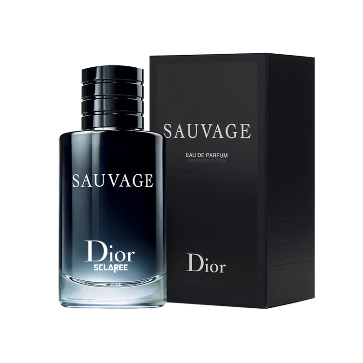 ادوپرفیوم مردانه اسکلاره Sclaree مدل ساواج دیور Sauvage Dior حجم 100 میلی لیتر طرح مارک