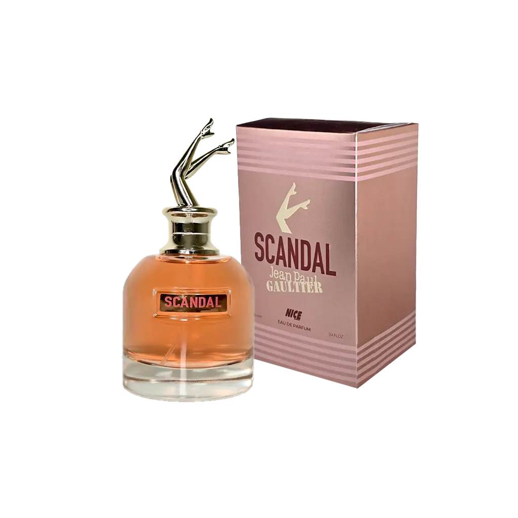 ادوپرفیوم زنانه نایس پاپت Nice مدل اسکندال Scandal حجم 100 میلی لیتر طرح مارک
