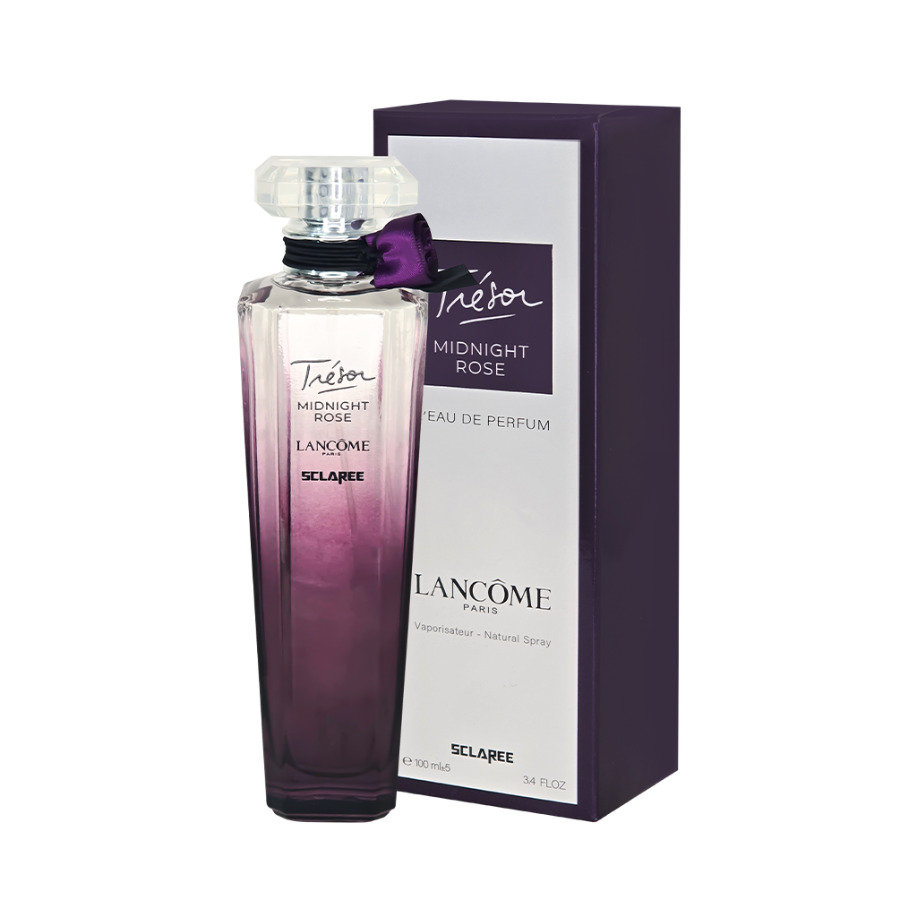 ادوپرفیوم زنانه اسکلاره Sclaree مدل لانکوم ترزور میدنایت رز Lancom Tresor Midnight Rose حجم 100 میلی لیتر طرح مارک